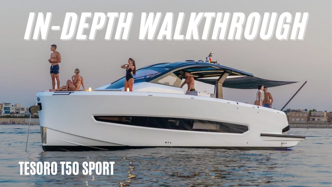 Tesoro T50 Sport Walkthrough: The Luxury Day Yacht With Outboard Nerve